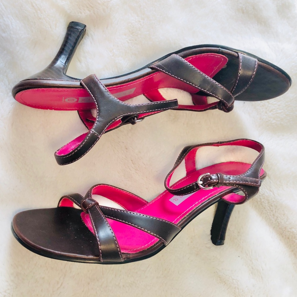 Ellemenno Sabrina Brown Sandals/Heels Size 8.5